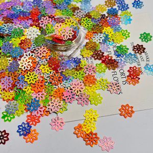 Lentejuelas Holográficas de Copo de Nieve de 6 mm, Decoración Navideña Brillante para Manualidades, Suministros para Arte de Uñas - Product Image 4