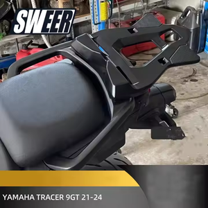 Para <span class=keywords><strong>YAMAHA</strong></span> <span class=keywords><strong>TRACER</strong></span> <span class=keywords><strong>9GT</strong></span>, soporte de caja superior para motocicleta, portaequipajes trasero de aleación de aluminio y respaldo 2021-2024 - Product Image 4