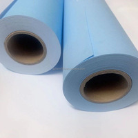 Papel de dibujo azul de una cara de 80g, adecuado para impresión de trazador CAD de 2 pulgadas para diseños de ingeniería A0, A1, A2, A3.