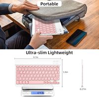 Nuevo Teclado Inalámbrico Ultrafino de 78 Teclas con Retroiluminación RGB, USB Tipo-C, Interruptor de Tijera, Venta Directa, Diseño Ligero y Portátil para Viajes y Negocios