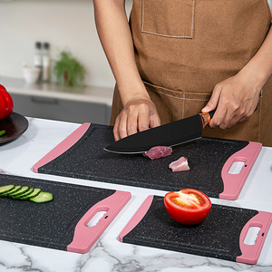 Ensemble de 3 planches à découper extra larges avec poignées antidérapantes, planches à découper en plastique pour la cuisine - Product Image 3