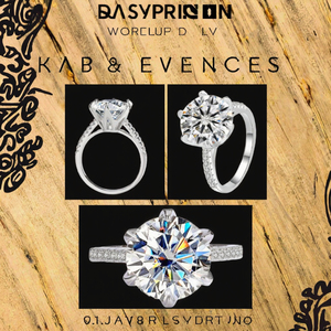 Anillo de Compromiso y Boda de Lujo en Plata de Ley S925 con Moissanita VVS1 de 1, 3 y 5 Quilates para Mujer - Product Image 3