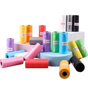 Sacs à déjections pour chiens et chats, écologiques, en plastique, simples, pour l'hygiène et le nettoyage des excréments, plusieurs couleurs disponibles - Product Image 3