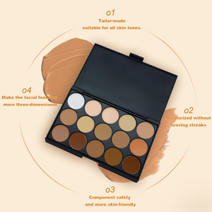 Paleta de <span class=keywords><strong>corrector</strong></span> <span class=keywords><strong>en</strong></span> <span class=keywords><strong>crema</strong></span> de Etiqueta Privada, 15 colores, Cosméticos profesionales, maquillaje, <span class=keywords><strong>corrector</strong></span> impermeable - Product Image 3
