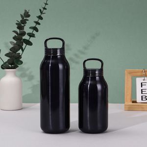Botella de Agua de Acero Inoxidable de Doble Pared con Aislamiento al Vacío, Diseño Completamente Nuevo, 350 ml/500 ml, con Tapa Antiderrames y Asa, para Deportes - Product Image 6