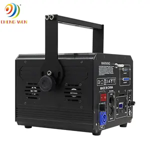 Profesional Laser Light 3W 5W 6W Bergerak Projector 40Kpps ILDA Small Beam Penuh Warna Lazer untuk Disko Panggung DJ