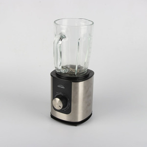 Blender à fruits transparent Electrona, pot en verre de 1,5 L, base en acier inoxydable, contrôle de vitesse variable, appareil de cuisine - Product Image 1