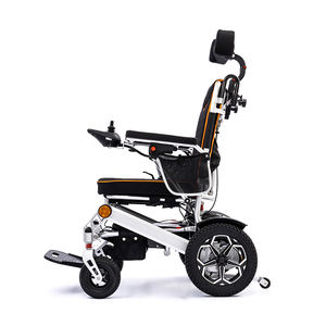 2025 nouveau modèle fauteuil roulant pliant électrique appui-tête fauteuil roulant réglable moteur 600w fauteuil roulant électrique - Product Image 3