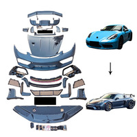 Accessoires en fibre de carbone 718 982 mise à niveau vers GT4RS lifting voiture pare-chocs grill bodykit pour Porsche Cayman Boxster 718 982 kit carrosserie