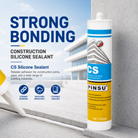 Scellant en silicone durable et imperméable de 300 ml pour sanitaires et travaux de construction, idéal pour les joints des robinets de salle de bain, des fenêtres, des portes et des bâtiments