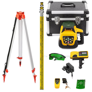 Máy cân bằng laser quay tia xanh 500m tốt nhất với chân máy và thước đo, bộ dụng cụ tự cân bằng laser - Product Image 1