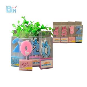 Nouvelle tendance en forme de coeur rose bébé <span class=keywords><strong>anniversaire</strong></span> gâteau numéro bougies pour la <span class=keywords><strong>décoration</strong></span> - Product Image 3