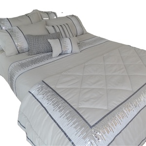 Ensemble de literie en Patchwork de dentelle, nouveau Design en <span class=keywords><strong>blanc</strong></span> <span class=keywords><strong>et</strong></span> <span class=keywords><strong>noir</strong></span>, literie de la maison, housse de couette, drap, - Product Image 1