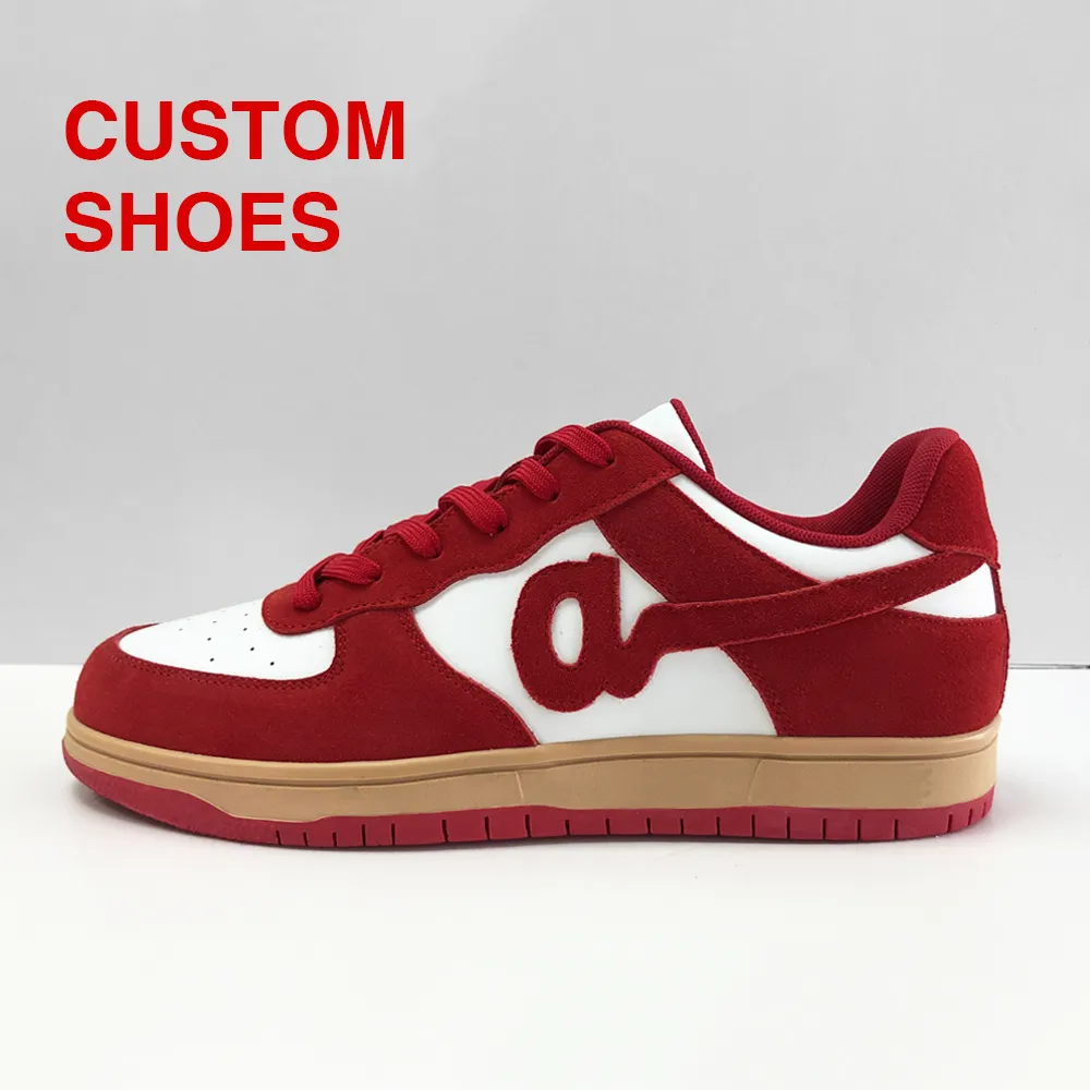 2023 high quality leather Custom Shoes Designer Athletic Low Cut Sport custom Shoes Men Skateboard sneakers