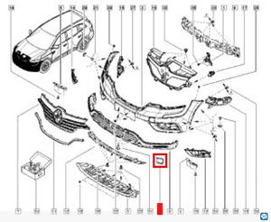 Thích hợp cho các kéo móc bìa của phía trước Bumper Trailer bìa của Renault Koleos - Product Image 4