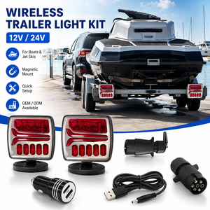Feux arrière de remorque sans fil SFIDA TC-05 à LED, interrupteur magnétique, rechargeables, IP65. <span class=keywords><strong>Pour</strong></span> camions, remorques, camping-cars, bateaux et usage agricole. - Product Image 3