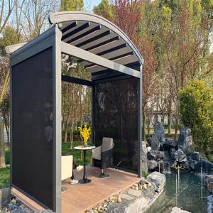 Auvent d'<span class=keywords><strong>ombrage</strong></span> motorisé auvent rétractable pergola <span class=keywords><strong>terrasse</strong></span> extérieure stores coulissants toit rétractable - Product Image 6