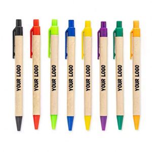 Bolígrafo de Papel Ecológico Kraft Promocional Económico con Logotipo Personalizado para Mercado de Pulgas - Product Image 6