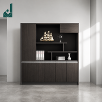 Bibliothèque Modulaire en Bois Massif Économique et Écologique, Armoire de Rangement Commerciale avec Éclairage LED pour Entreprises, Administrations et Écoles
