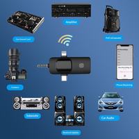 Microfono Lavalier Wireless K15 con 2 Trasmettitori e 1 Ricevitore, Compatibile USB-C, Lightning e Jack da 3,5mm per Vlog e Streaming Live