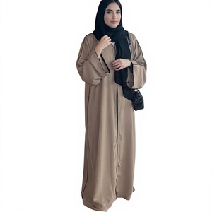 Vestido Abaya de Alta Calidad, Lujoso, de Chifón Bordado, Modesto, Largo hasta el Suelo, para Mujer, con Hiyab a Juego, Hecho a Mano, para Ramadán, Oración y Fiestas - Product Image 1