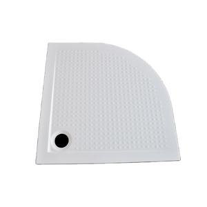 Baki dasar Pancuran sektor putih Modern marmer budaya serat kaca modis dengan keramik dan batu buatan untuk Hotel - Product Image 2