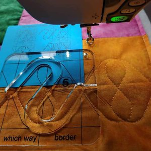 Regla de plantilla de acolchado de libre movimiento, máquina de coser, plantillas domésticas, bricolaje, regla acrílica transparente, 11 opciones - Product Image 3