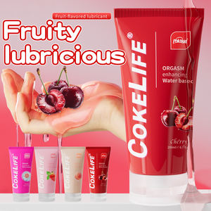 Lubrifiant sexuel à base d'eau aromatisé CokeLife en gros, 200 ml, gel lubrifiant aromatisé aux fruits, échantillon gratuit pour femmes - Product Image 1