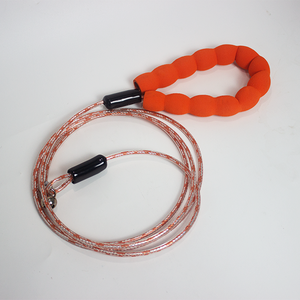 ओएम नो पुल कुत्ते प्रशिक्षण लेश वाटरप्रूफ स्टील के तार और फोम कॉलर को रिबन से सजाया गया - Product Image 1