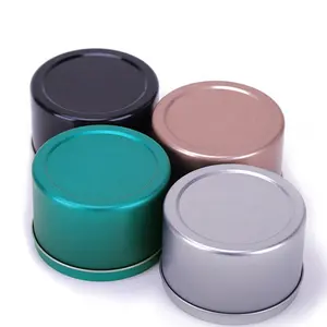 8 oz metal tinplate round home decoration scented candles tin pot candy tin container box tea tin can