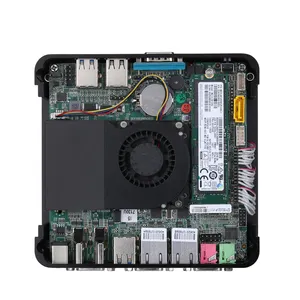 Qotom küçük pc i7 7500u Intel Core fansız masaüstü bilgisayar alüminyum alaşımlı malzeme Mini PC yapılır