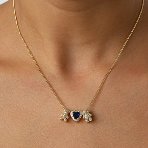 Collar con Colgante de Latón en Forma de Corazón con Piedras de Nacimiento de 12 Meses, Chapado en Oro de 18K, para Niños <span class=keywords><strong>y</strong></span> Niñas, Regalo para el Día de San Valentín, Festival de <span class=keywords><strong>la</strong></span> <span class=keywords><strong>Amistad</strong></span> - Product Image 3