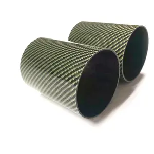 Tubo de fibra de carbono Kevlar, 70mm de diámetro