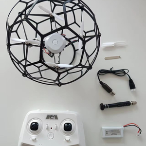 Drone sphérique Edison 200MM, auto-stabilisation, débutant, drone de <span class=keywords><strong>football</strong></span> léger, quadricoptère spécialisé, compétitions, 2.4GHz <span class=keywords><strong>GPS</strong></span> - Product Image 3