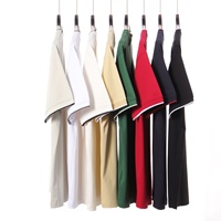 T-shirt unisexe tendance à col rond, manches courtes, coupe ample, respirant, anti-humidité, léger 220G, décontracté pour l'été