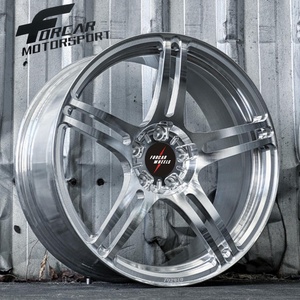 Argent brossé forgé luxe 5*114.3 120 18 <span class=keywords><strong>pouces</strong></span> roue forgée Felgi Velgen GLC GLE pour roue en alliage pour Mustang <span class=keywords><strong>Renault</strong></span> - Product Image 1