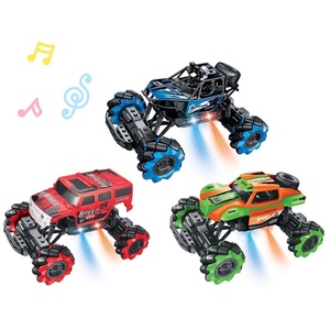 Voiture télécommandée tout-terrain musicale RC Stunt Car, voiture télécommandée RC, Carros Montable Para Ninos a Control Remoto avec lumière LED - Product Image 2