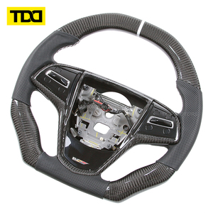 Volant en fibre de carbone véritable TDD compatible avec Cadillac ATS-V CTS-V CT4 CT5 CT6 XT4 XT5 XT6 2013 2014 2015 2016 - Product Image 2