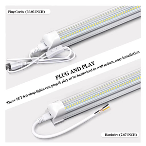 <span class=keywords><strong>T8</strong></span> <span class=keywords><strong>LED</strong></span> ống 4000K 6000K ánh sáng ban ngày V hình dạng mát ánh sáng 4ft PC nhôm cửa hàng ánh sáng lịch thi đấu cắm trong nhà kho RoHS - Product Image 4