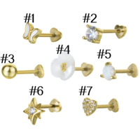 Boucles d'oreilles clous cœur vintage en argent Tai plaqué or 14 carats avec zircon et incrustation de coquillage, bijoux unisexe, cadeau, vente en gros