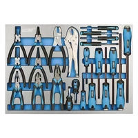 Kit d'outils de mécanicien 400 pièces + coffre à outils à 7 tiroirs, armoire de rangement de garage en acier robuste avec roulettes, garantie de 3 ans