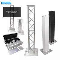 Esi-portable DJ équipement 1.5M de hauteur, support de treillis d'éclairage Totem Dj avec gribouillage blanc