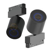 Film Plafon Stretch PVC Profil Aluminium Rel Tersembunyi Lampu Audio Plafon LED Track Lighting Speaker Musik 48V