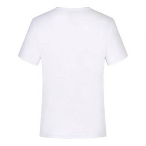 Wholesale Solid Color <b>White</b> Unisex Black Polyester Cotton <b>Tee</b> T Shirt Custom High Quality Blank Heavyweight <b>Plain</b> Men's T-Shirt - Product Image 4