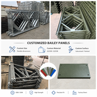 Conjunto Completo de Base de Soporte Elastomérico, Panel de Puente Bailey, Estructura de Acero Modular Prefabricada, Galvanizada, de Alta Resistencia