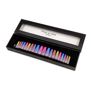 <span class=keywords><strong>Faux</strong></span> <span class=keywords><strong>ongles</strong></span> artificiels longs 2021, 24 pièces, design cercueil, couverture complète, à pression, avec boîte, nouveau <span class=keywords><strong>produit</strong></span> - Product Image 4