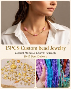 Collier en acier inoxydable 316 avec perles de pierres précieuses, fabrication rapide sur mesure à faible MOQ, collier de perles en pierre naturelle pour les magasins de détail - Product Image 3