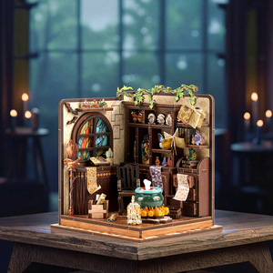Atelier de potions magiques, maison miniature en bois, modèle à assembler soi-même, scène artistique pour les jeunes de 15 à 35 ans - Product Image 3