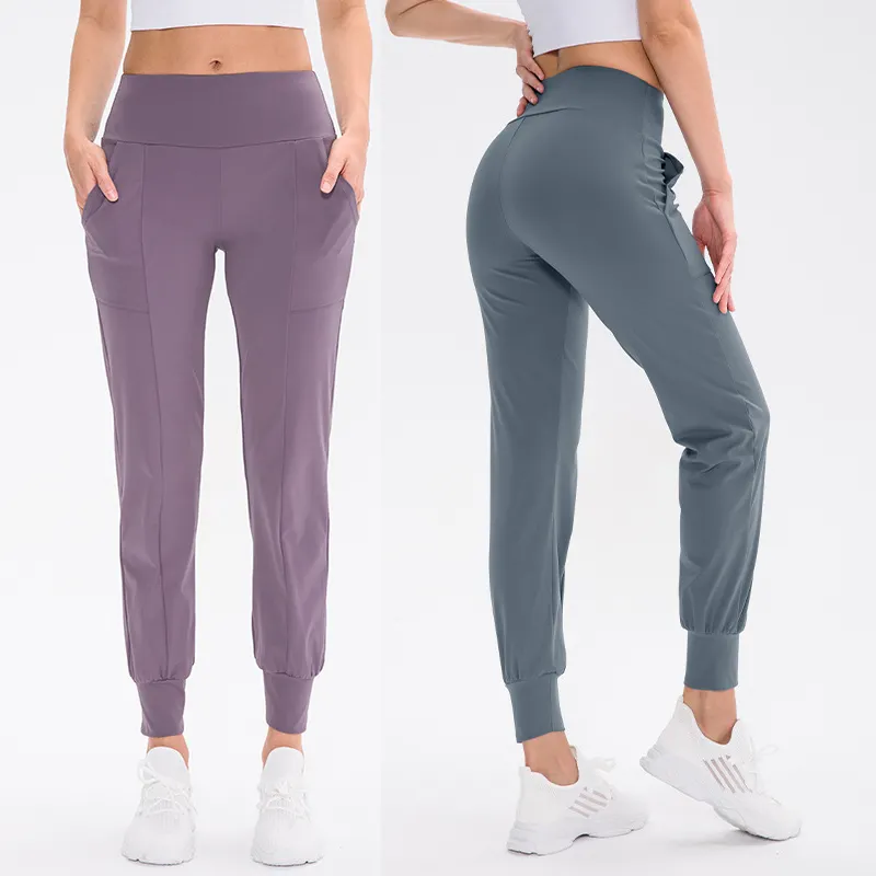 Celana Jogger longgar untuk wanita, celana panjang Yoga kebugaran Gym lari Jogger longgar, celana Jogger wanita