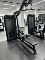 Mesin Lat Pulldown Seated Row Multi-Fungsi DINUO Rangka Baja Solid Beban Berat Dapat Disesuaikan (70-120kg) Tugas Berat untuk Latihan Punggung dan Dada